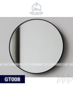 GƯƠNG TRÒN VIỀN THÉP SƠN TĨNH ĐIỆN