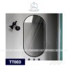 GƯƠNG OVAL VIỀN NHÔM MÀU ĐEN KHÔNG LED