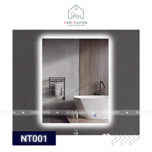 GƯƠNG CHỮ NHẬT TRÀN VIỀN LED PHUN CÁT MẶT GƯƠNG