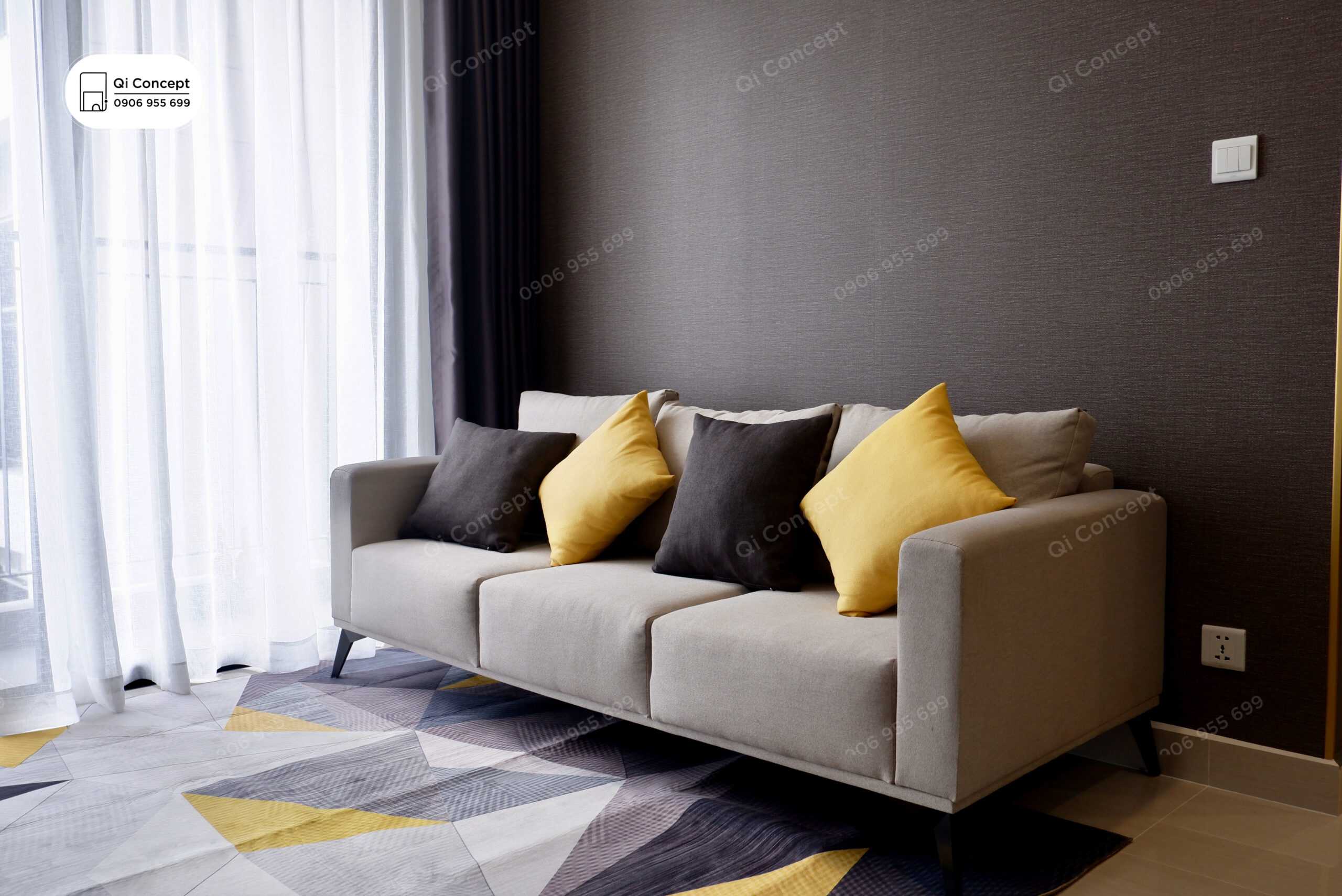 Chi tiết đường nét thi công tủ kệ tivi sắc nét.