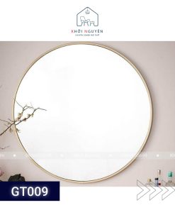 GƯƠNG TRÒN VIỀN NHÔM MÀU INOX MÀU SẮC NHÔM