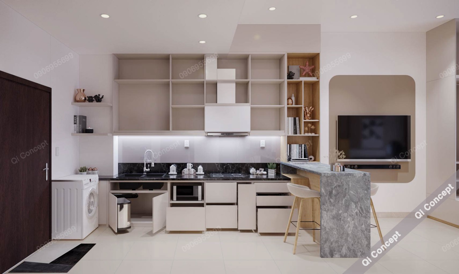 Bí quyết tạo nên mẫu thiết kế nội thất studio