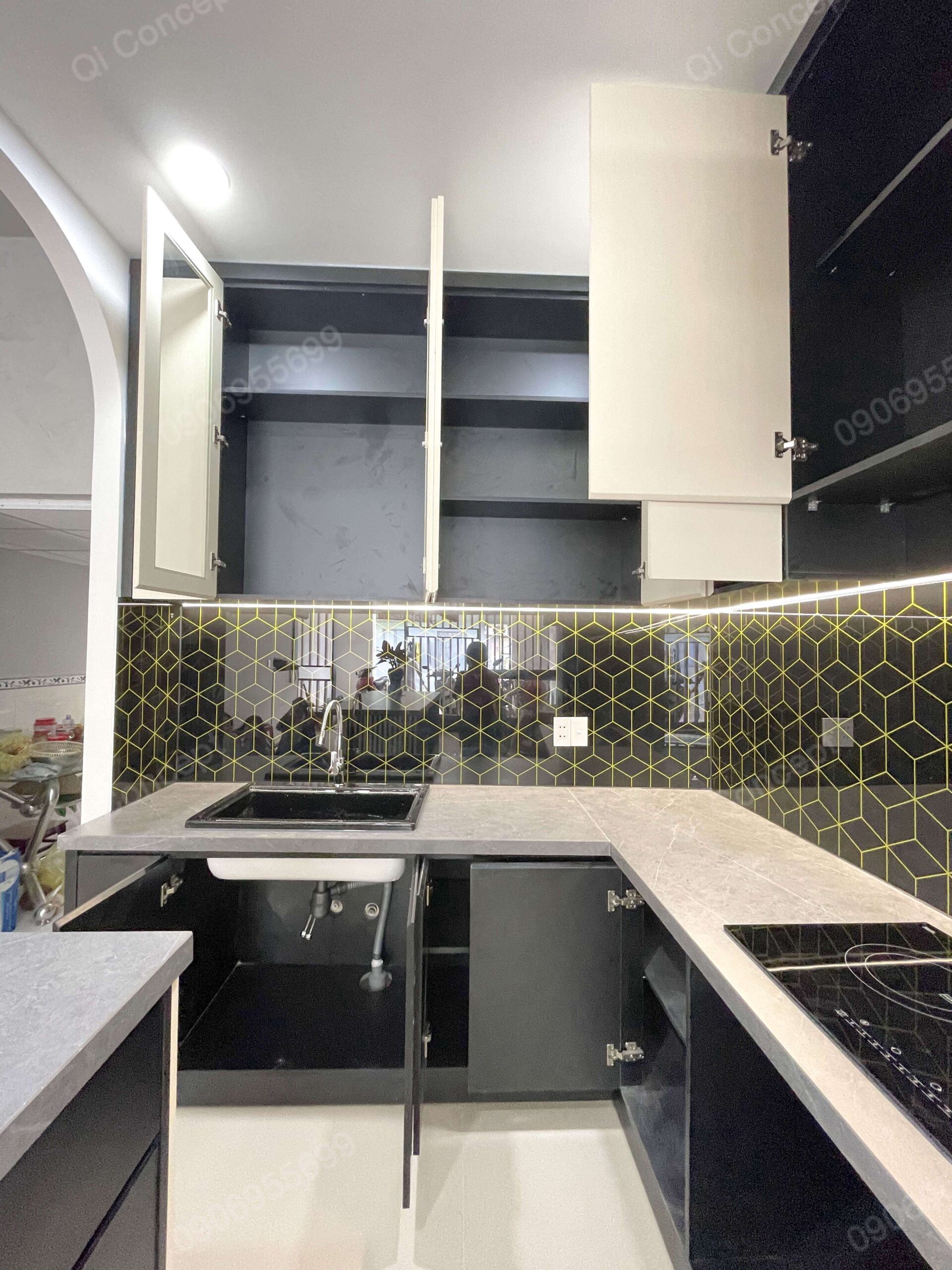 Nghiệm thu thực tế nội thất phòng khách hiện đại.