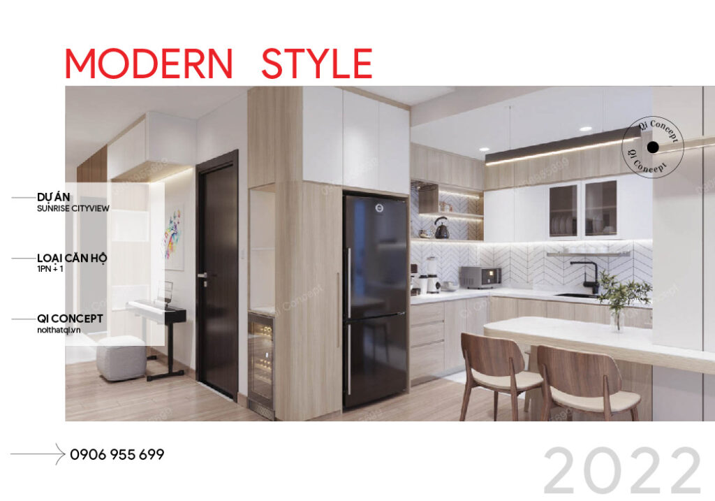 Phong Cách Modern Trong Thiết Kế Nội Thất Căn Hộ Sunrise Cityview