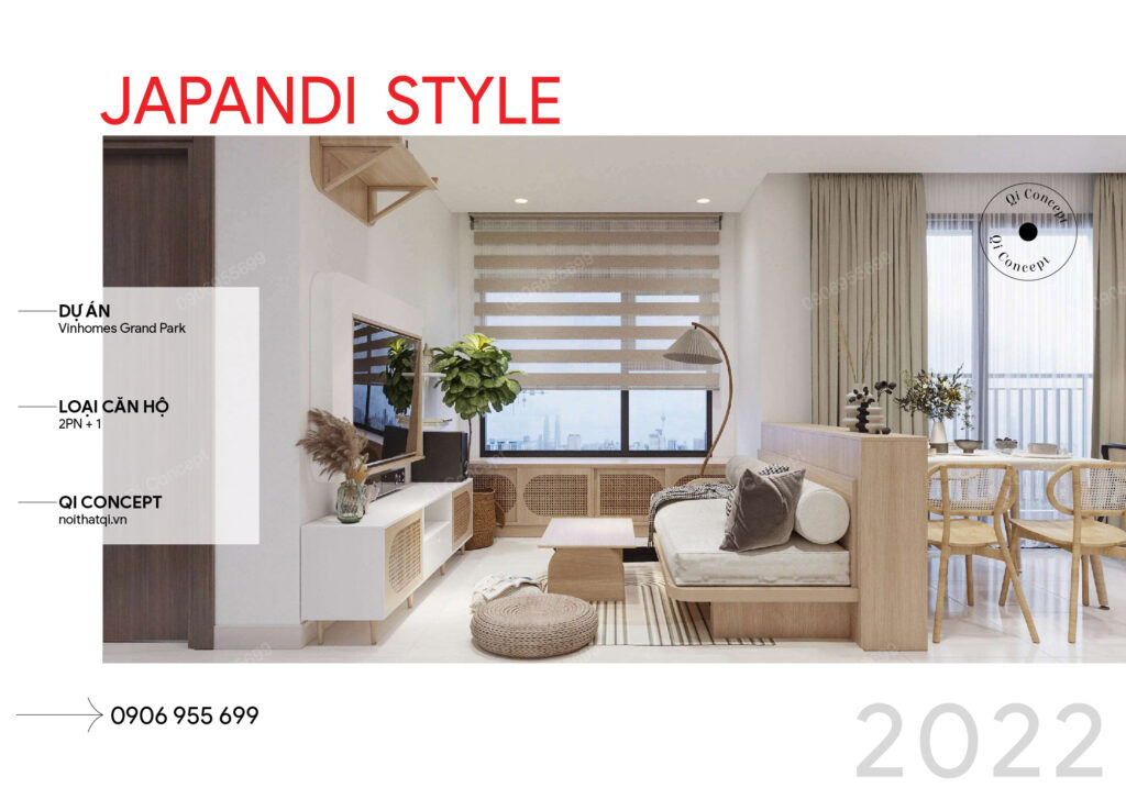 Mê Mẫn Phong Cách Japandi Trong Căn Hộ Vinhomes Grand Park