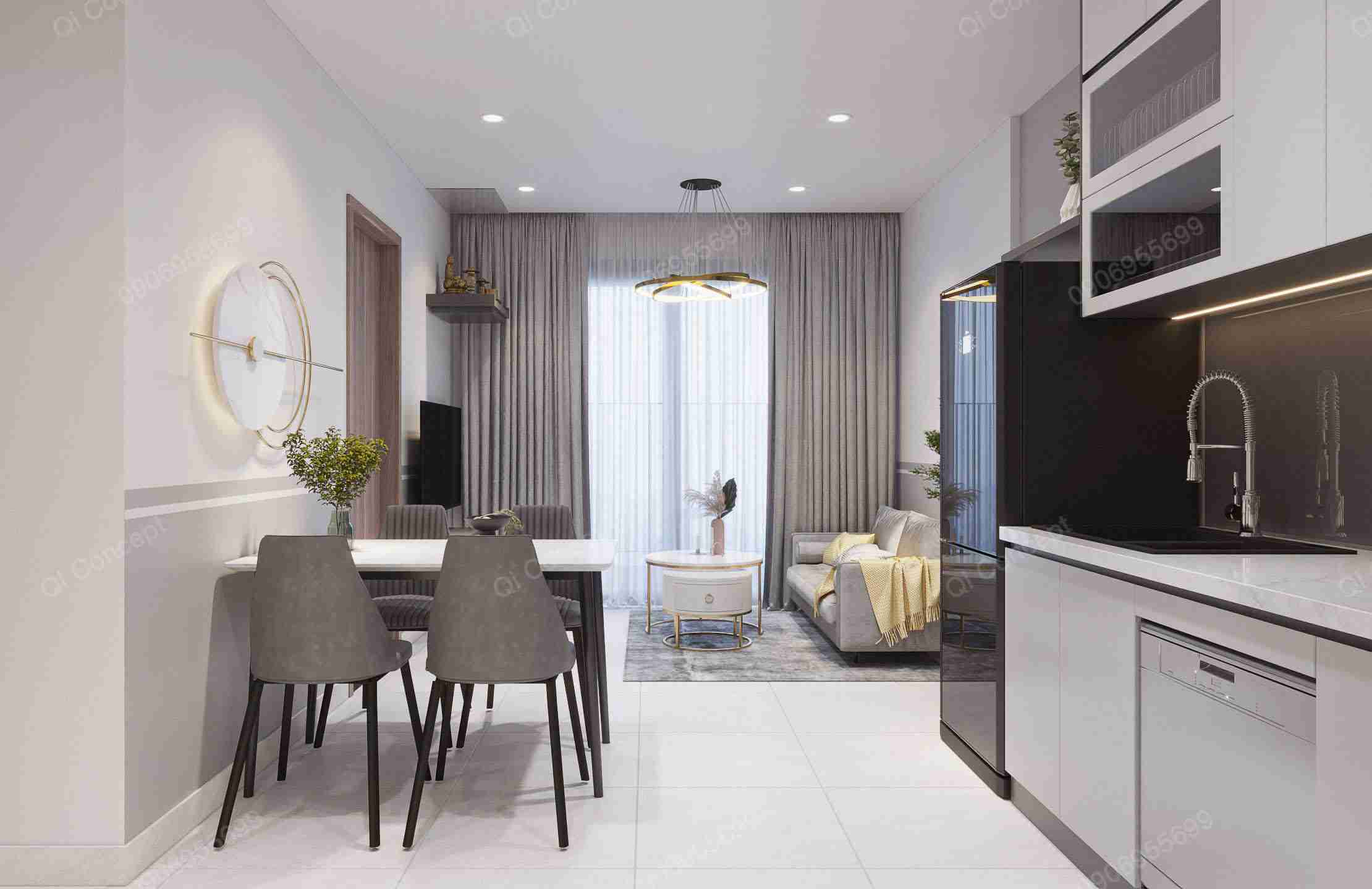 Mẫu Thiết Kế Nội Thất Căn Hộ Vinhomes Grand Park 2023