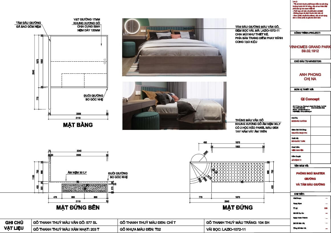 Bảng giá thi công nội thất chung cư mới nhất 2023