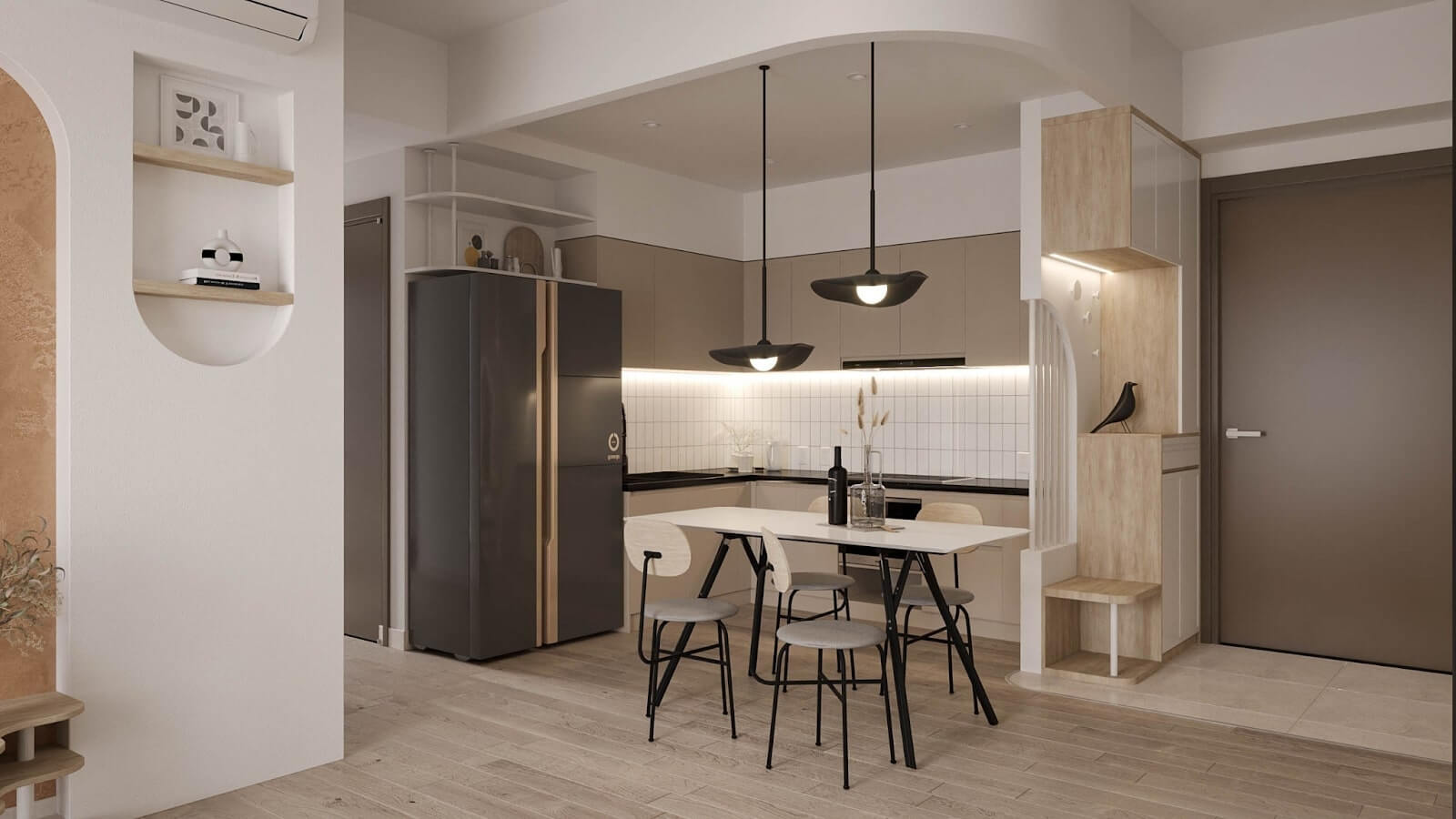 Mẫu thiết kế nội thất chung cư đẹp 60 – 65m2
