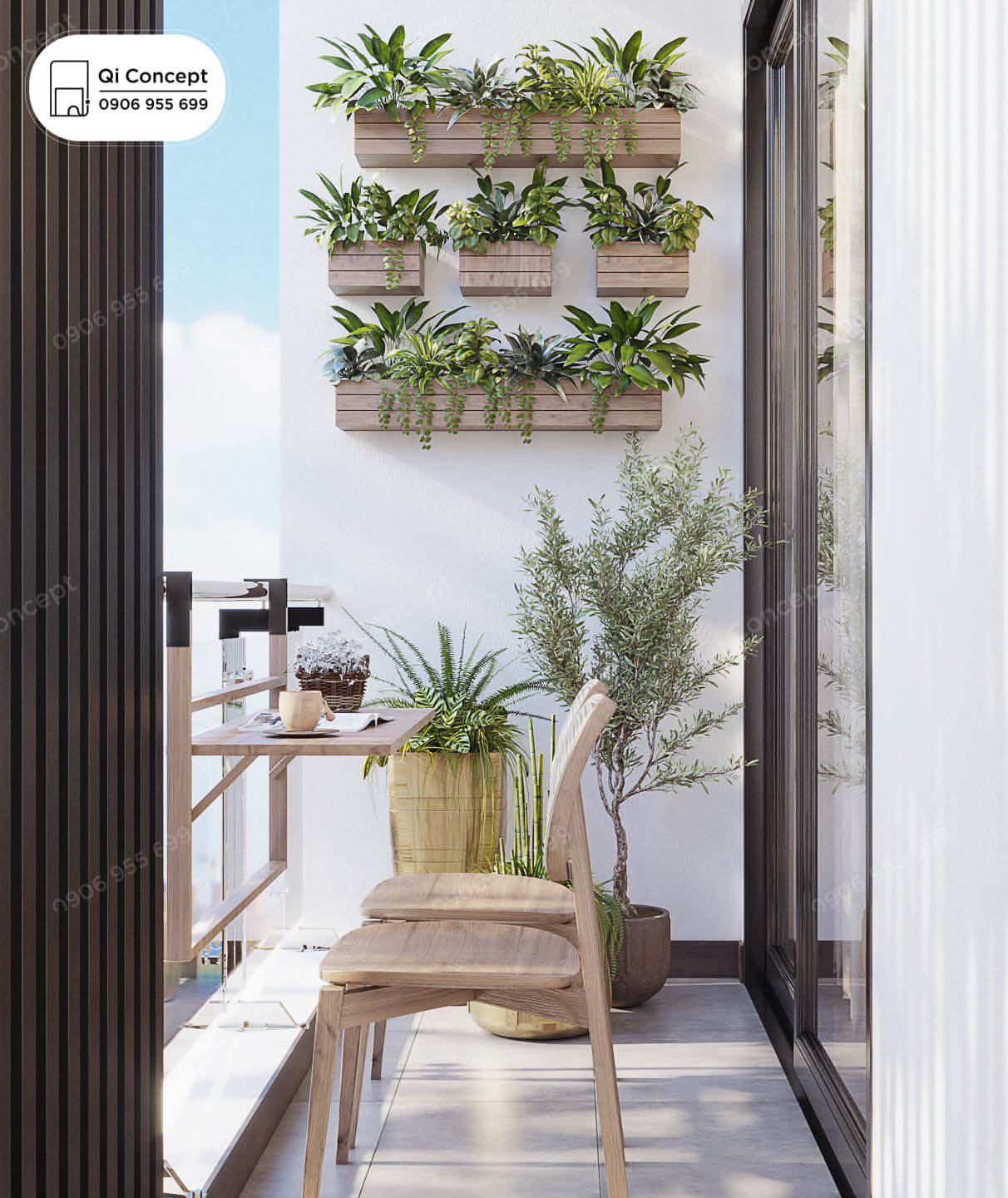 Cải tạo ban công chung cư giúp thể hiện cá tính và nét đẹp cho căn hộ