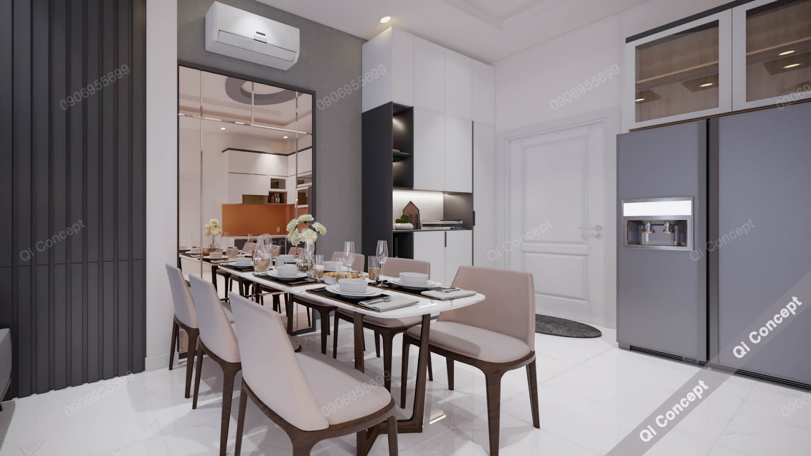 Khu vực bàn ăn sang trọng