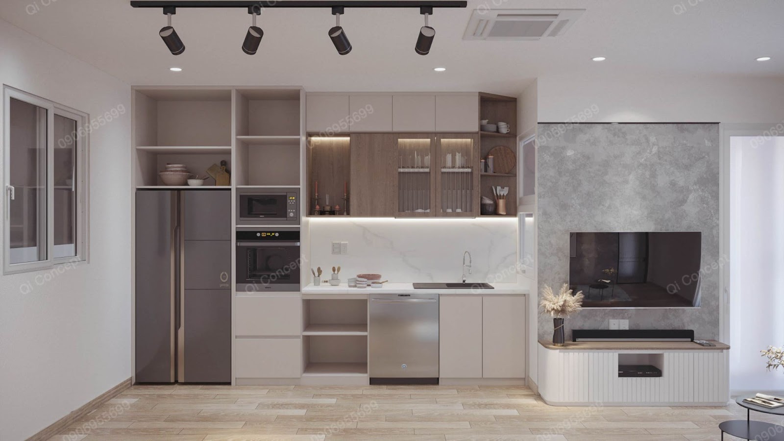 Mẫu thiết kế nhà phố quận 2 2PN tinh tế, hiện đại