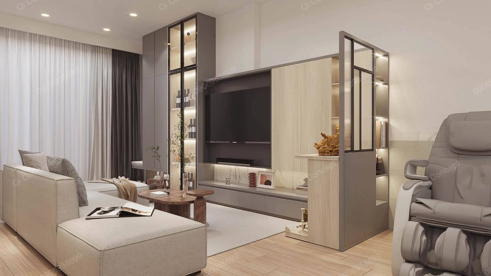 Mẫu thiết kế nhà phố Gò Vấp 2PN hiện đại, tối giản