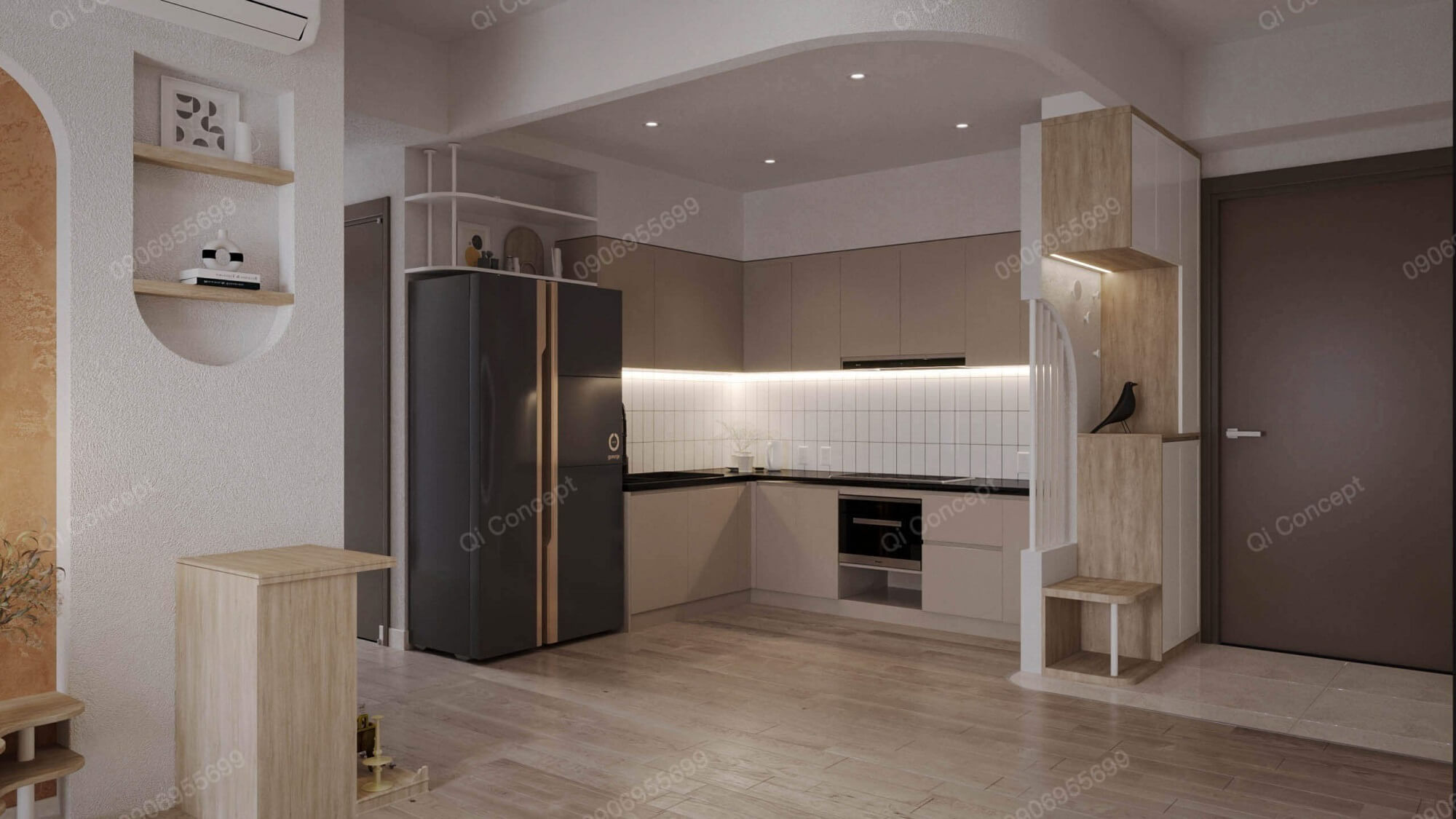 Không gian ăn uống của căn hộ West Gate 3pn