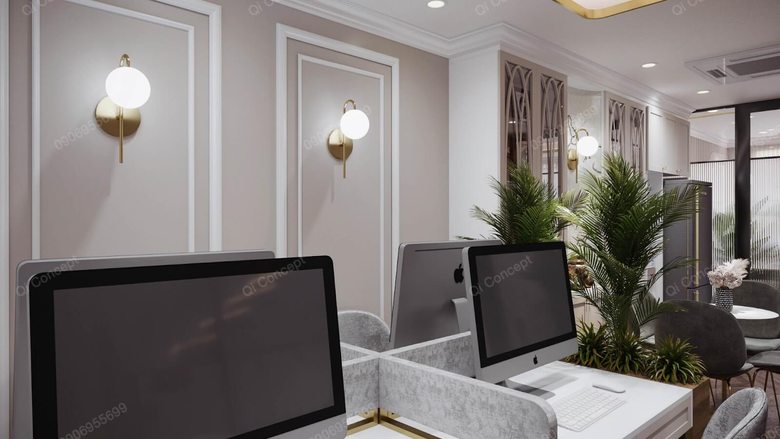 Bố trí thảm thực vật tối ưu năng lượng cho văn phòng hiện đại