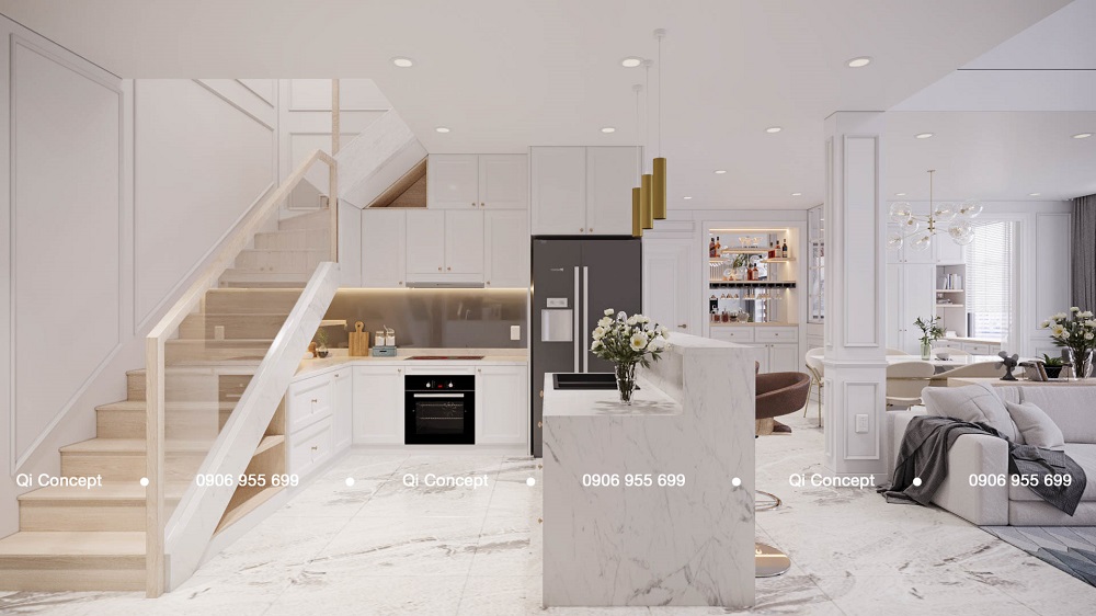 Lối sống xa hoa của chủ nhà căn hộ Duplex