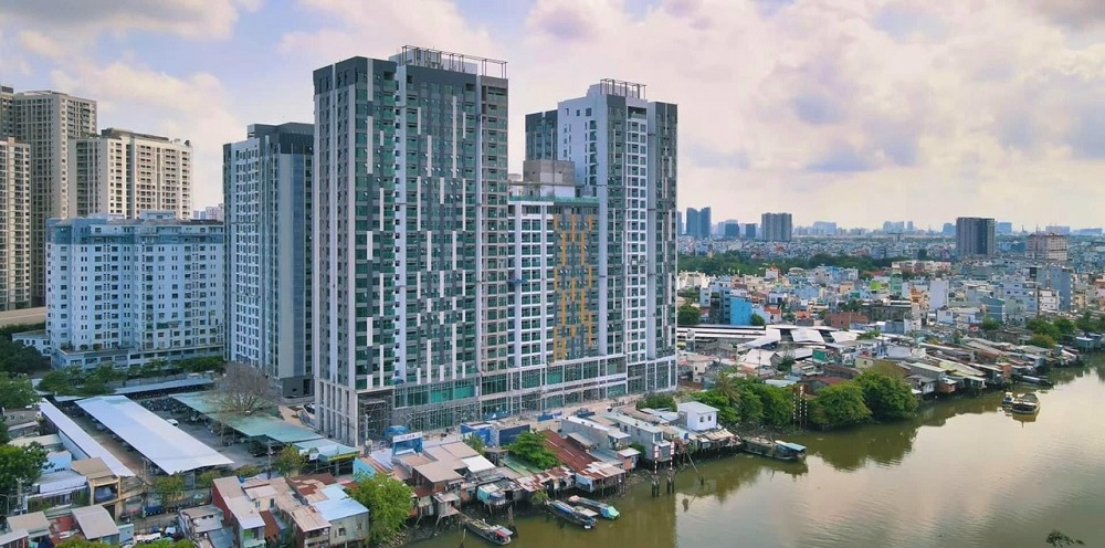 Dự án De La Sol quận 4 đang trong quá trình hoàn thiện thi công