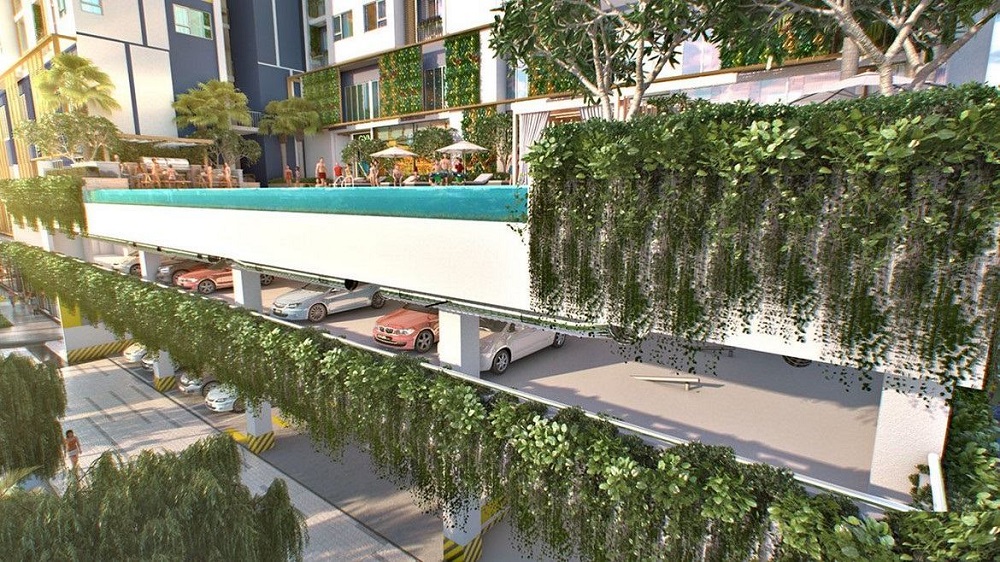 Khu giữ xe nổi cho dự án