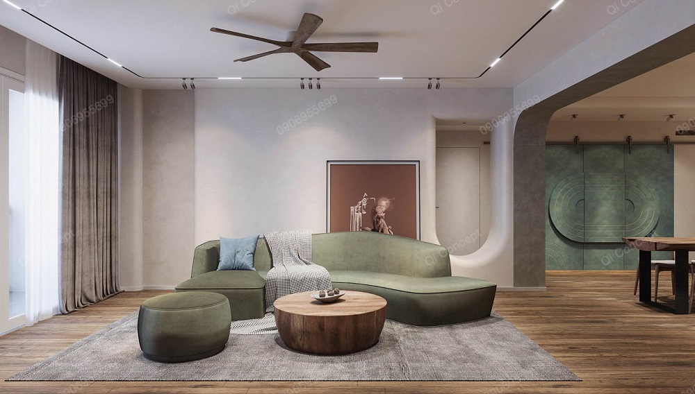 Phòng khách theo phong cách Wabi sabi