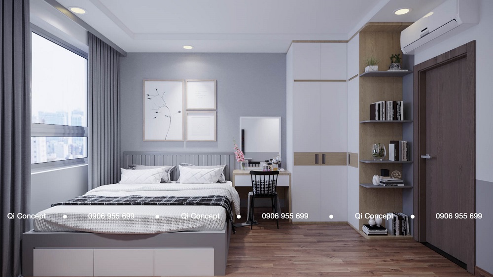 Tổng quan thiết kế 1 phòng ngủ The Pegasuite 2