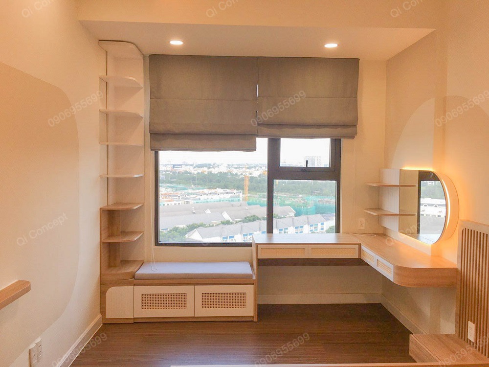 Bục window thích hợp để chill khi ngắm nhìn quang cảnh thành phố