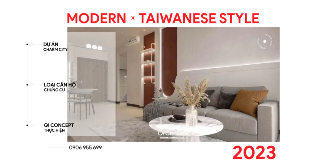 Mẫu thiết kế căn 2 ngủ Charm Diamond City