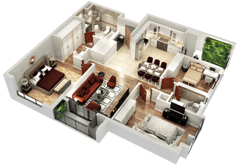 hinh-cat-3d-thiet-ke-noi-that-can-ho-80m2-3-phong-ngu-7