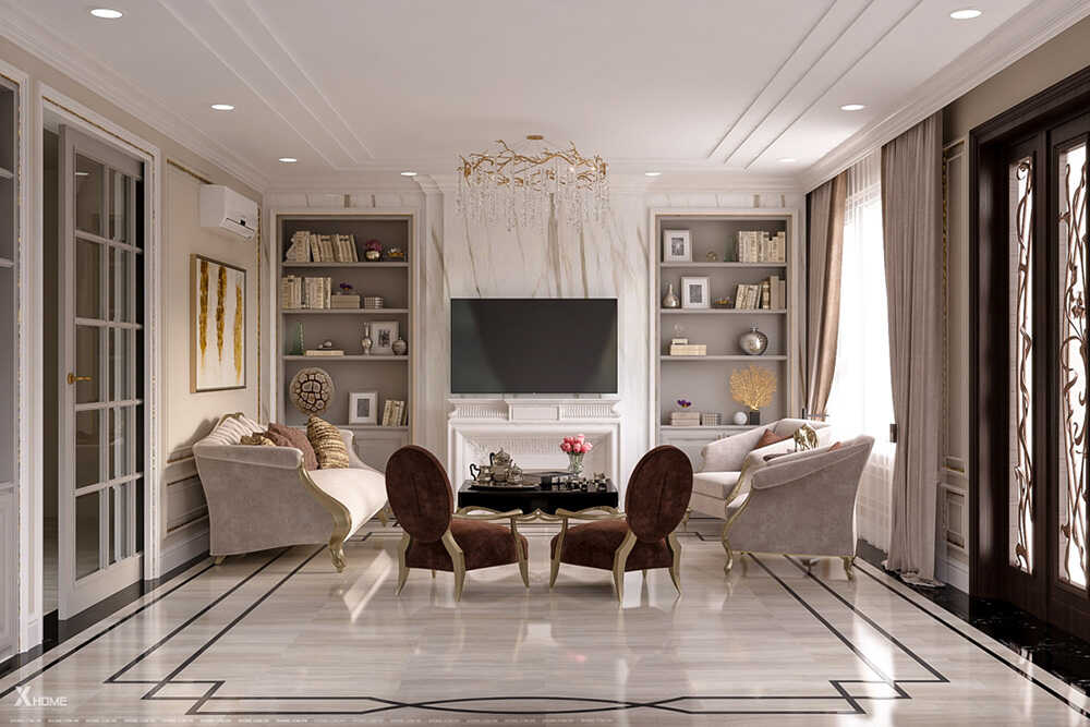 Một trong các phong cách thiết kế nội thất được ưa chuộng là Luxury tinh xảo.