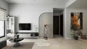 Phong cách thiết kế nội thất hiện đại, tối giản (Minimalism) với sự kết hợp tinh tế giữa các yếu tố thanh lịch và hiện đại