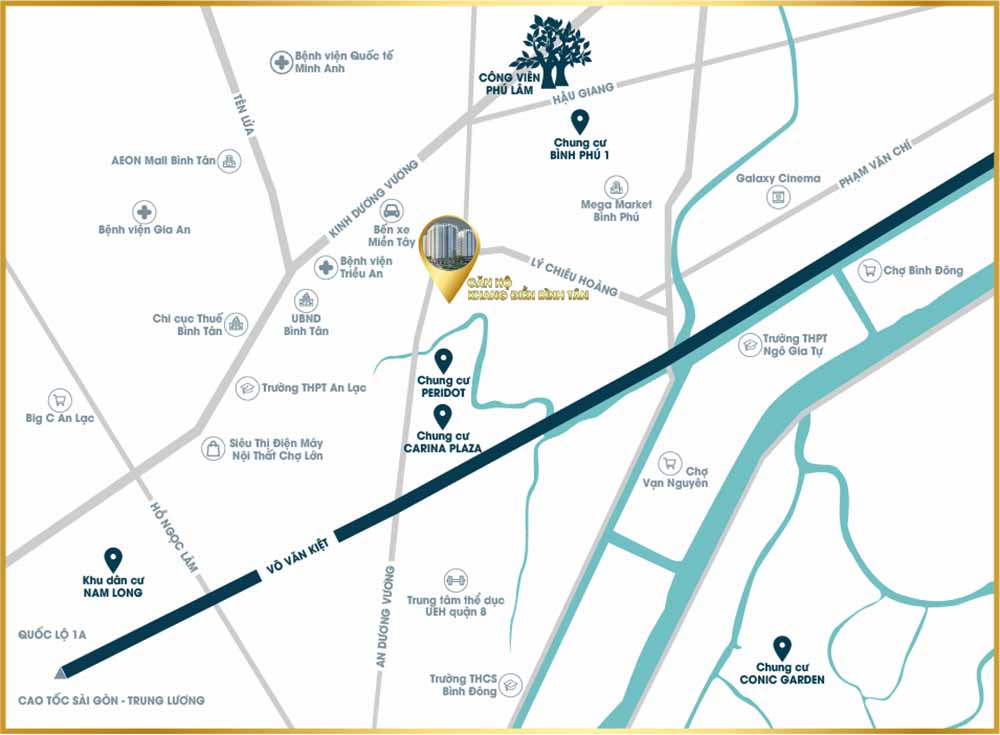 Dự án Privia Khang Điền nằm ở vị trí đắc địa