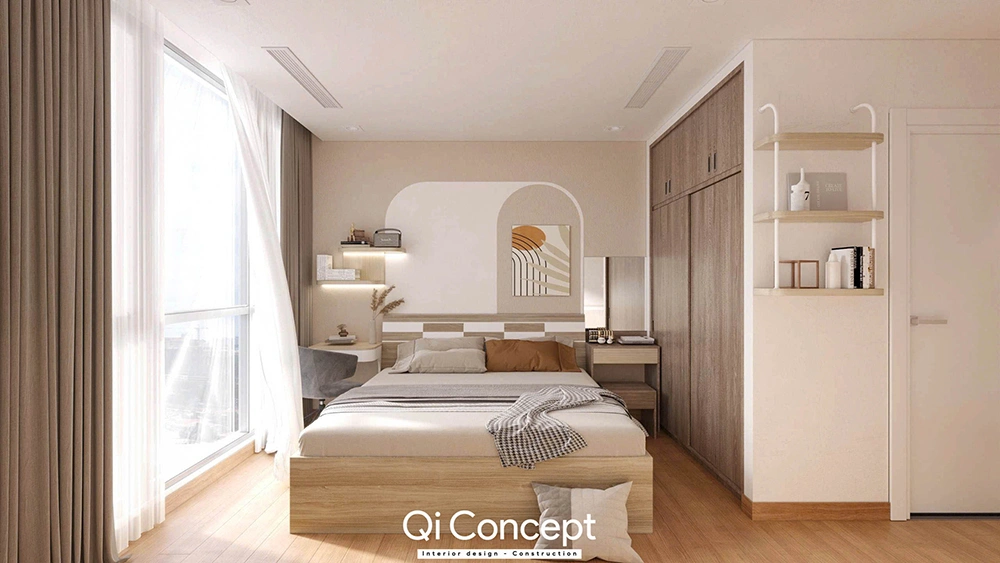 Thiết kế nội thất không gian phòng ngủ Master