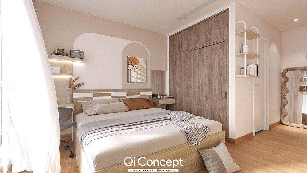 Thiết kế nội thất không gian phòng ngủ Master