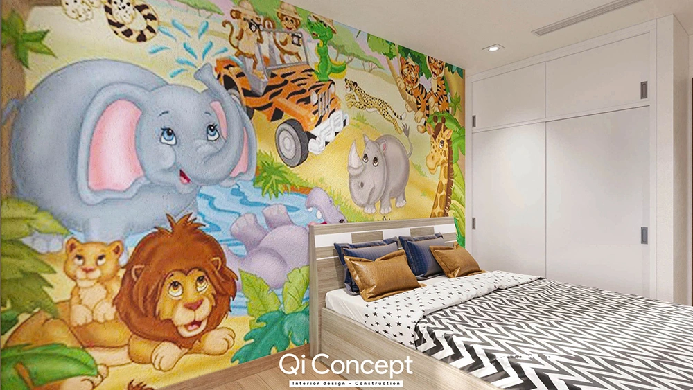 Thiết kế nội thất không gian phòng ngủ Master