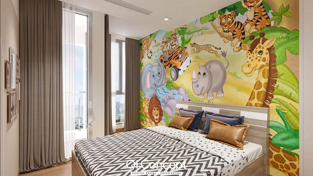 Thiết kế nội thất không gian phòng ngủ Master