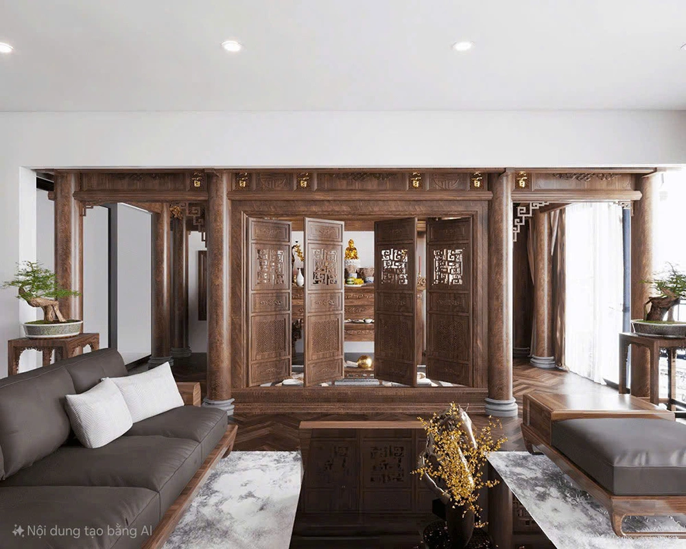 Sử dụng vách ngăn phân chia không gian