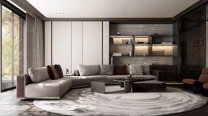 Bố cục không gian gọn gàng, ngăn nắp, thể hiện sự tinh tế trong cách sắp xếp