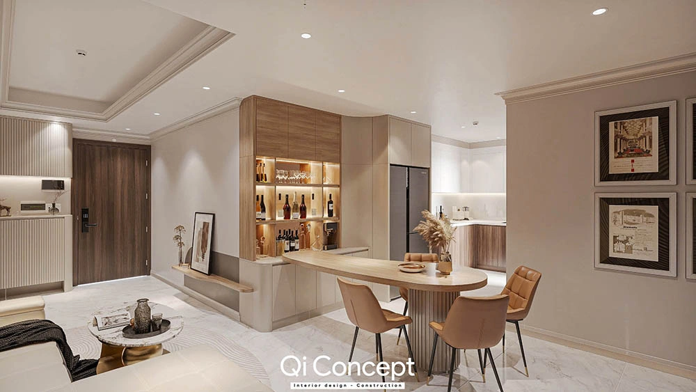 Bố trí nội thất thông minh, đa năng, tiết kiệm diện tích