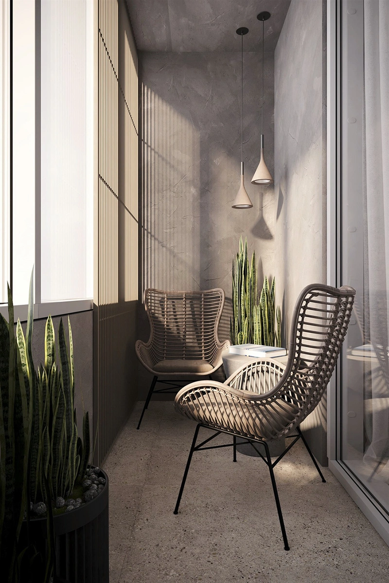 Logia chillout: Biến logia thành không gian thư giãn, đọc sách, uống trà lý tưởng