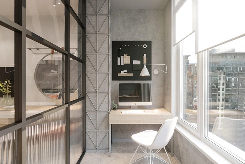 Logia làm việc tại nhà: Tạo góc làm việc yên tĩnh và tràn đầy cảm hứng