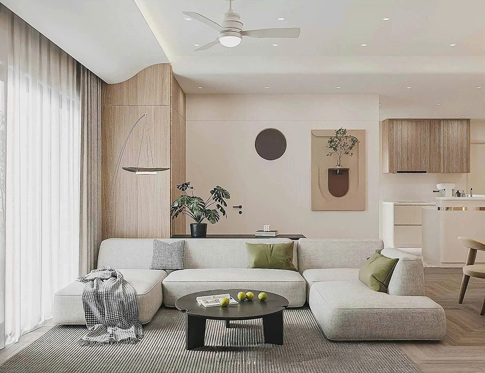 Mẫu thiết kế căn hộ 65m2 phong cách Bắc Âu