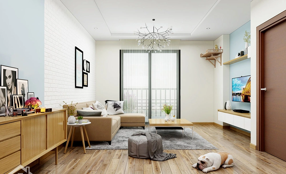 Thiết kế nội thất chung cư 68m2 tối ưu diện tích 2026.