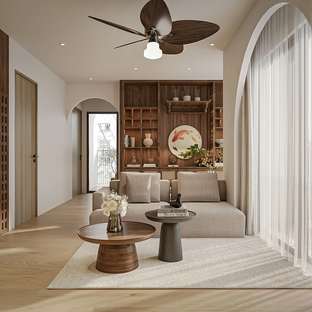 Ánh sáng tự nhiên trong thiết kế nội thất chung cư.