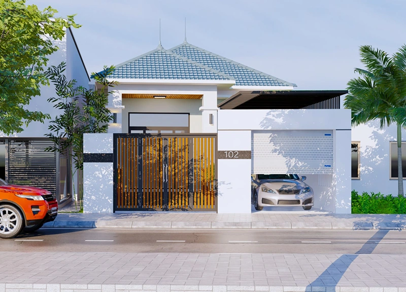 Mẫu nhà ống có gác lửng 3 phòng ngủ kết hợp công năng đặc biệt