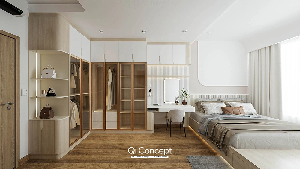 Thiết kế nội thất phòng ngủ căn hộ Lancaster Legacy
