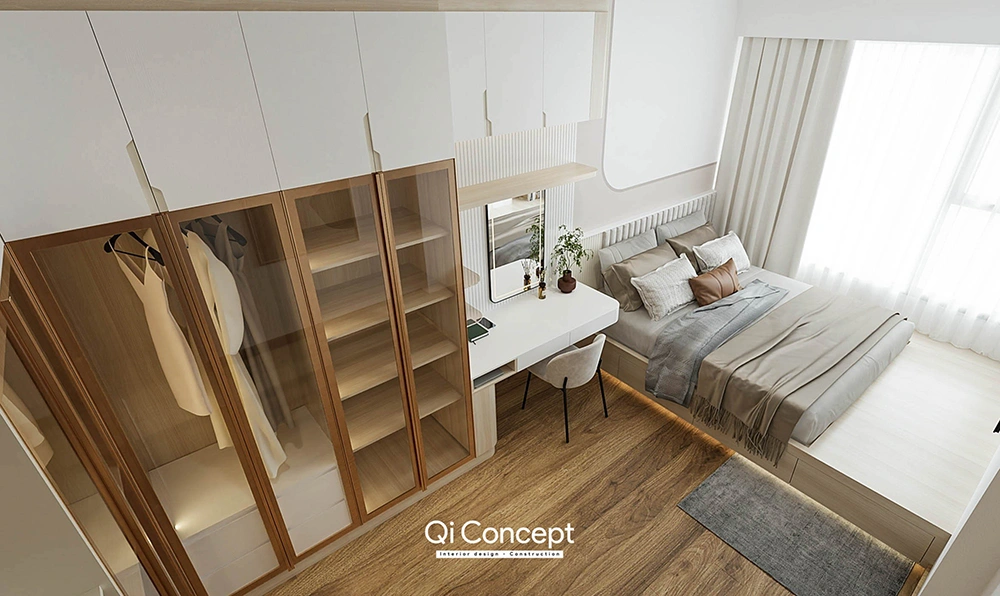 Thiết kế nội thất phòng ngủ căn hộ Lancaster Legacy