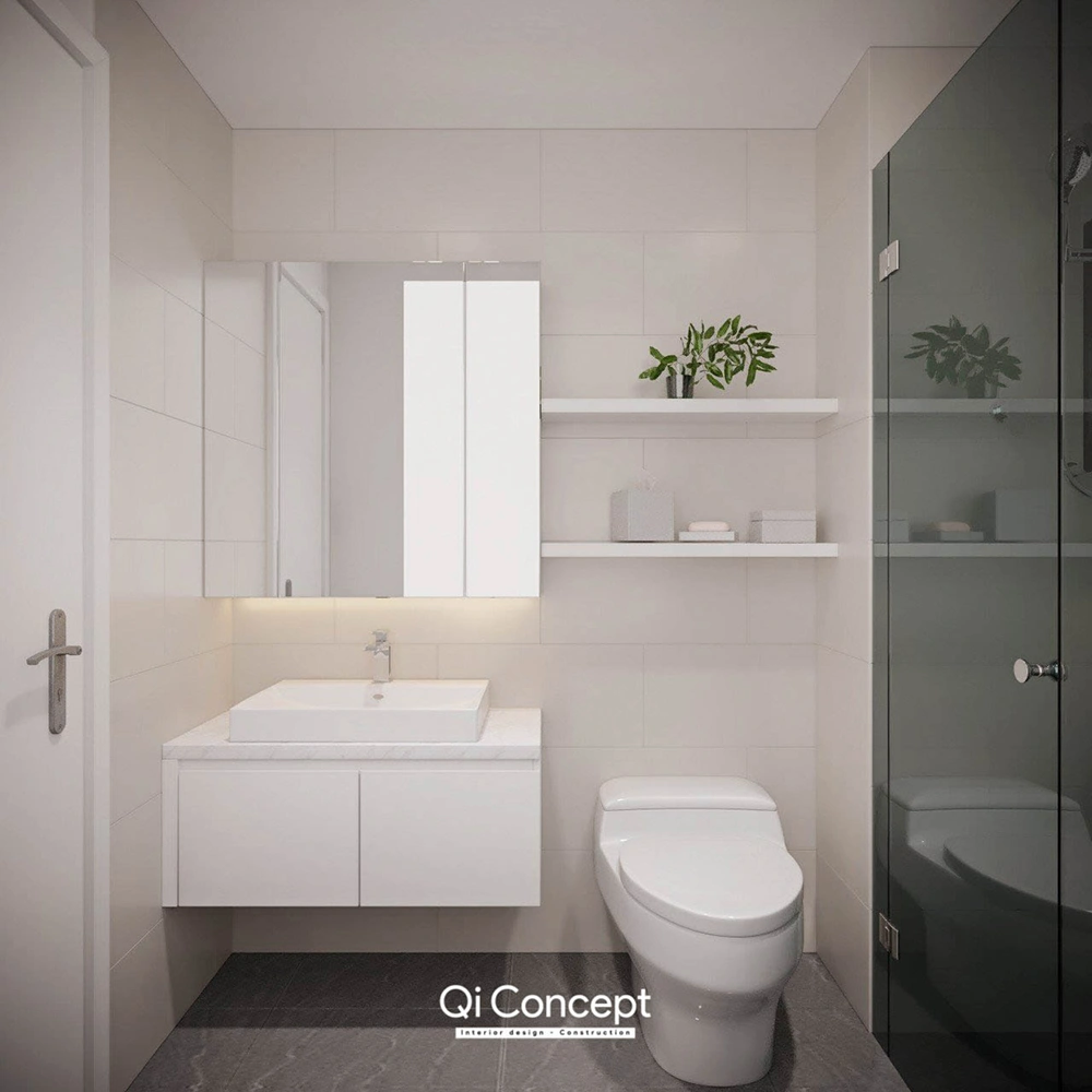 Thiết kế nội thất phòng tắm và phòng giặt phơi