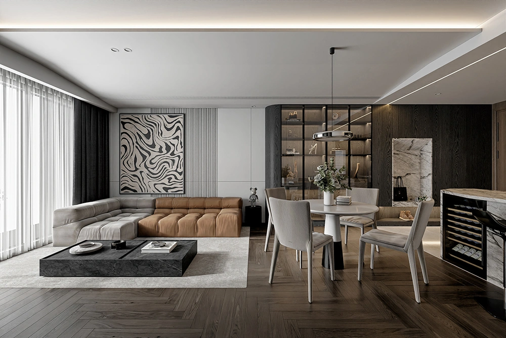 Phong cách thiết kế nội thất hiện đại sang trọng