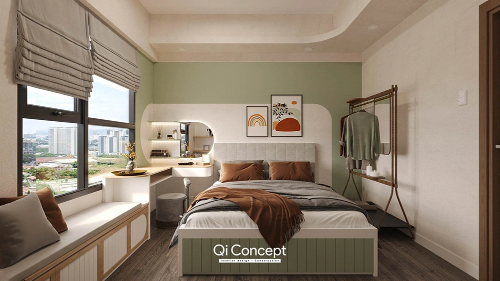 Thiết kế nội thất phòng ngủ master căn hộ Lancaster Legacy