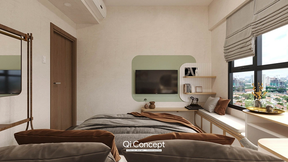 Thiết kế nội thất phòng ngủ master căn hộ Lancaster Legacy