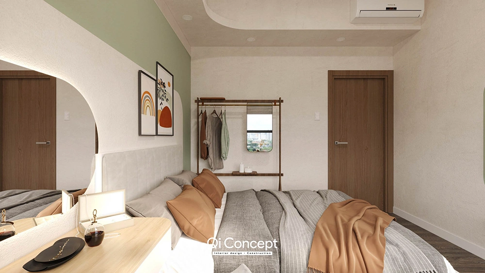 Thiết kế nội thất phòng ngủ master căn hộ Lancaster Legacy
