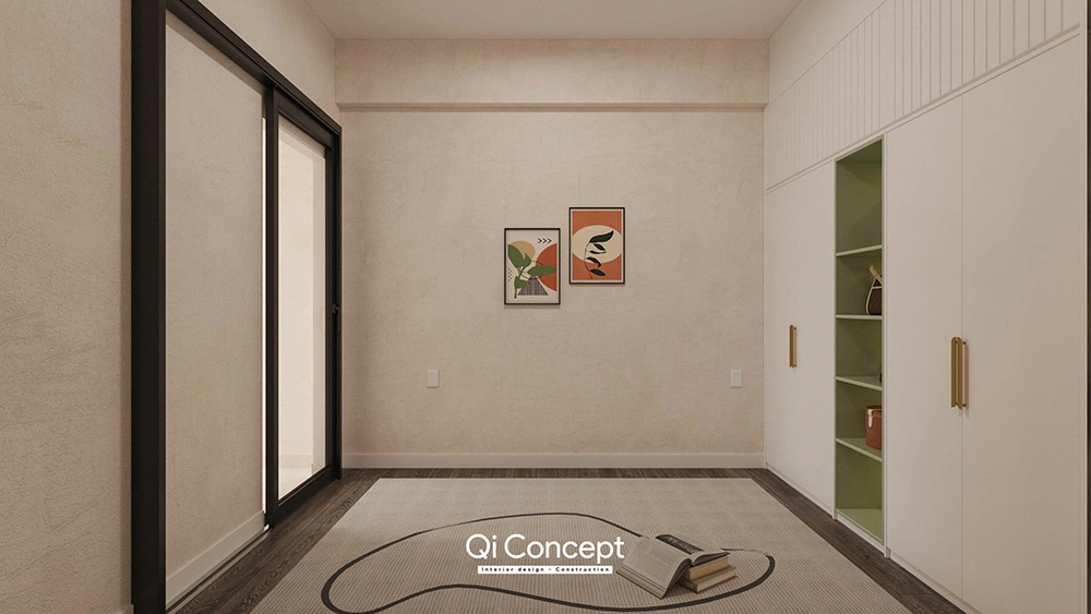 Thiết kế nội thất phòng ngủ phụ căn hộ